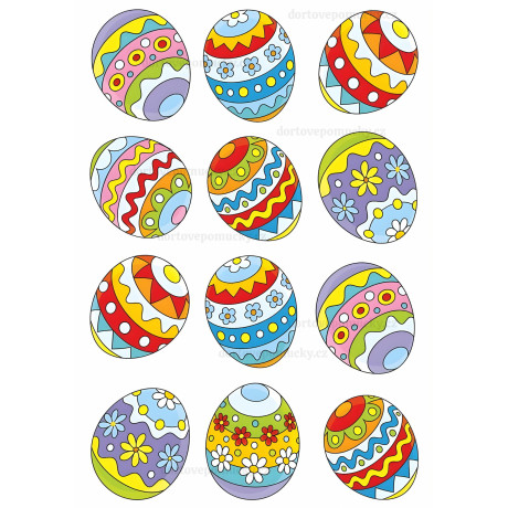 Velikonoce č.9 – jedlý papír na dort | velikonoční vajíčka