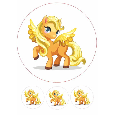 Jednorožec jedlý papír č10