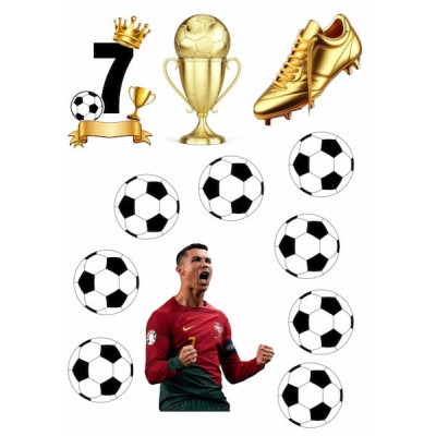 Ronaldo č.12 - jedlý papír nebo fondánový list úprava na přání