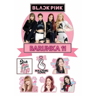 Black pink č.1 - tisk na jedlý papír