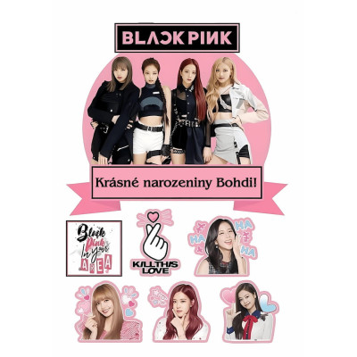 Black pink č.1 - tisk na jedlý papír