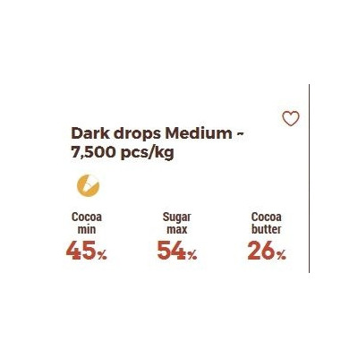 Čokoládové pecičky 45% - termostabilní pravá čokoláda  (100 g) | dortovepomucky.cz