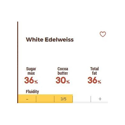 ICAM Professional Edelweiss – Bílá italská čokoláda (250 g) | dortovepomucky.cz