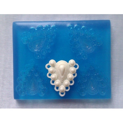 Perlový medailón- silikonová forma