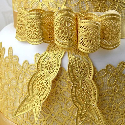 Vintage Bows - forma na jedlou krajku 