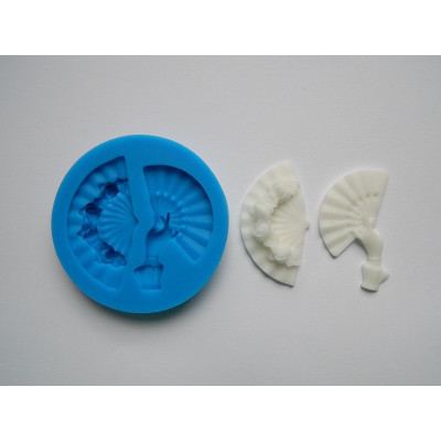 Vějíř 2 ks silikonová forma