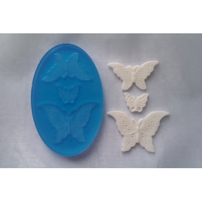 Sada krajkových motýlů silikonová forma