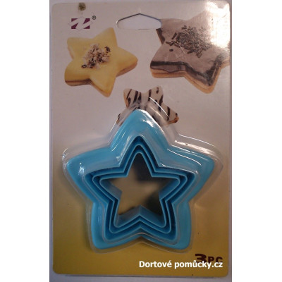 Hvězdičky 3 ks oboustranné vypichovače