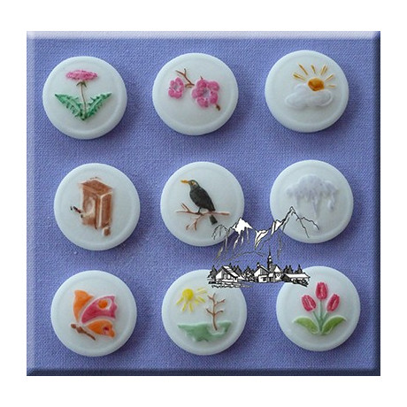 Knoflíky č.3 silikonová forma