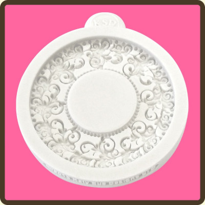 Rámeček kruh silikonová forma 