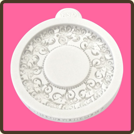 Rámeček kruh silikonová forma 