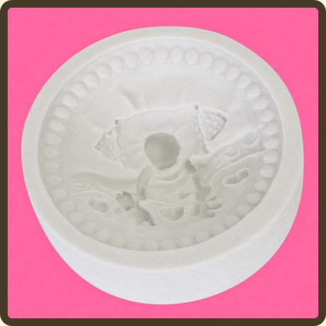 Dítě v posteli silikonová forma 