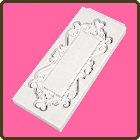 Plaketa srdíčka silikonová forma