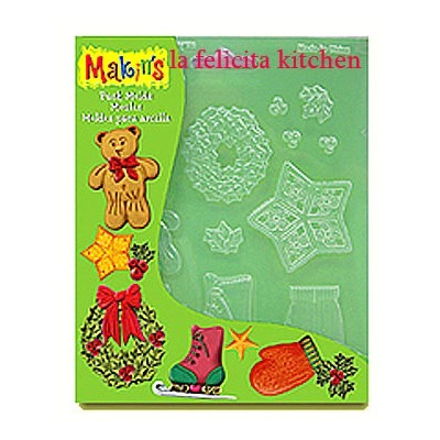 Silikonová forma Makin’s – Vánoční motivy | Dortové Pomůcky