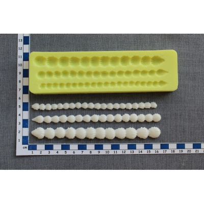 Bordura mušle silikonová forma 