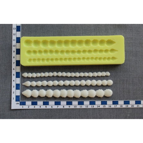 Bordura mušle silikonová forma 