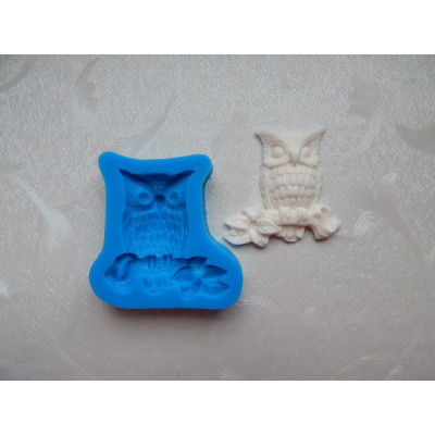 Sova na větvi silikonová forma