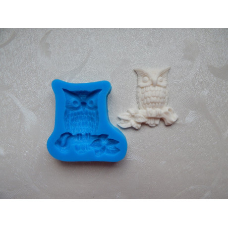 Sova na větvi silikonová forma