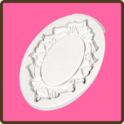 Dekorativní ovál silikonová forma 