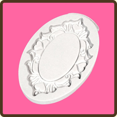 Dekorativní ovál silikonová forma 