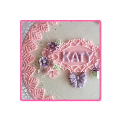 Dekorativní ovál silikonová forma 