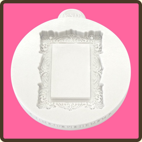 Obdélnikový rámeček silikonová forma 