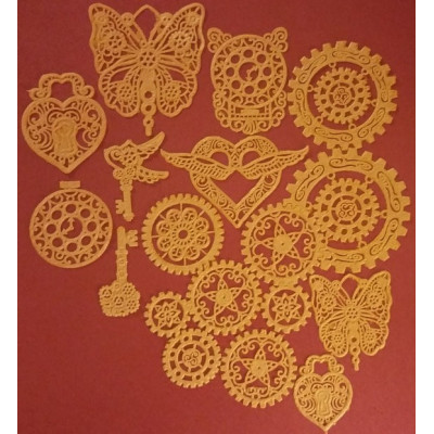 Steampunk 3D  forma na jedlou krajku