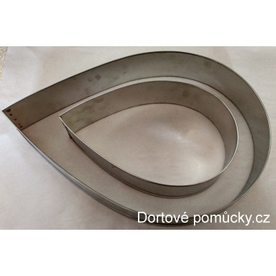 Kapka (rovná) menší dortová forma bez dna