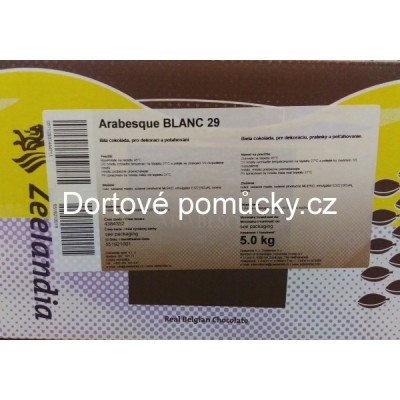 Arabesque Blanc 29% Belgická čokoláda 500g