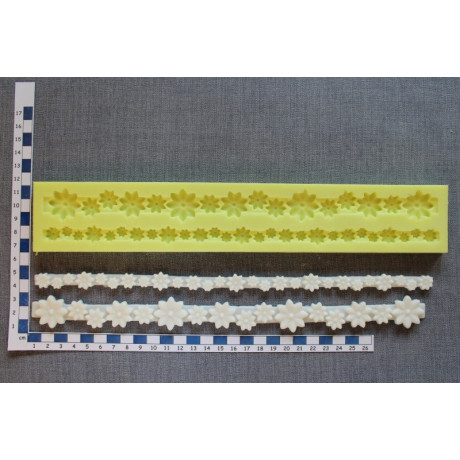 Bordura kvitečka silikonová forma