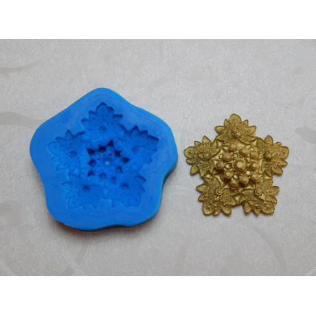 Krajková vločka -  silikonová forma