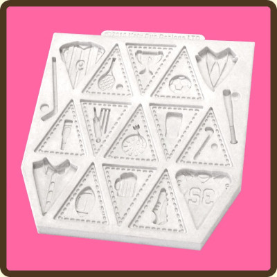 Chlapecké motivy silikonová forma 