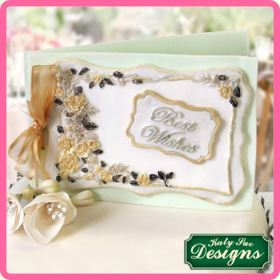 Plaketa s kyticí růží silikonová forma 