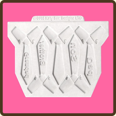 Kravaty s nápisem silikonová forma 