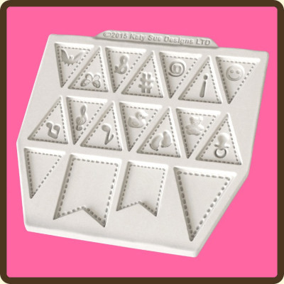 Vlaječky - Katy Sue silikonová forma 