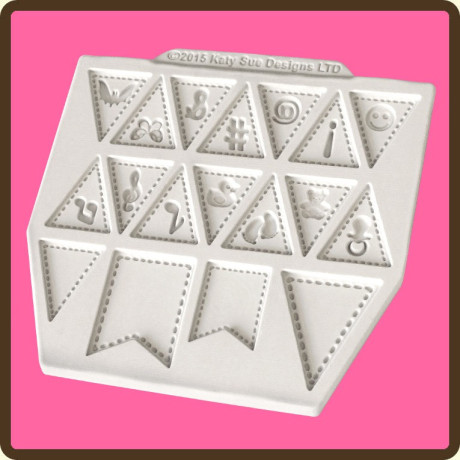 Vlaječky - Katy Sue silikonová forma 