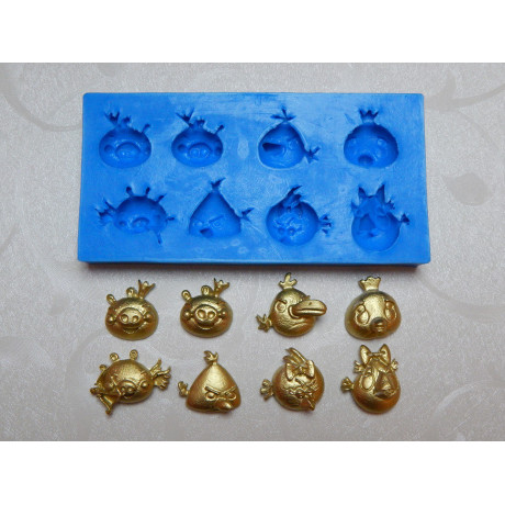 Angry birds 8 ks silikonová forma