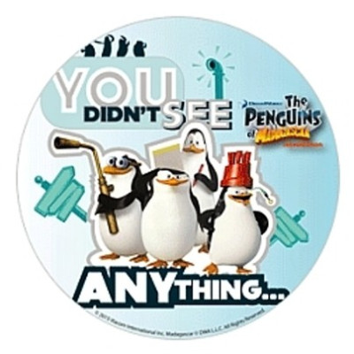 Tučňáci z Madagaskaru č.4 jedlý papír