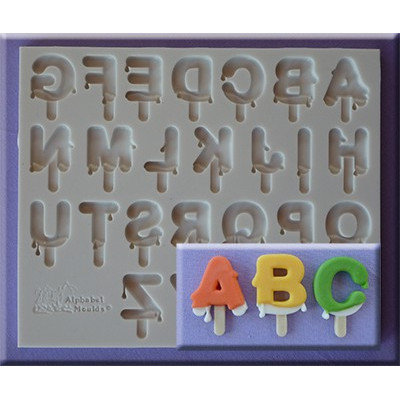 Lolly abeceda silikonová forma