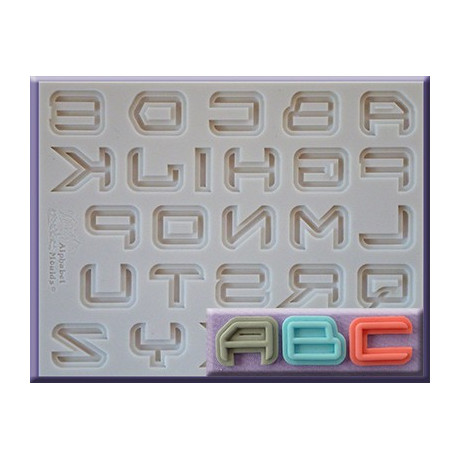 Sci-fi abeceda silikonová forma