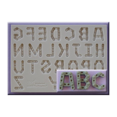 Abeceda stavitel silikonová forma