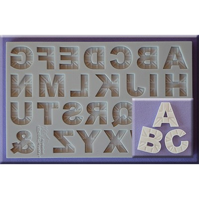 Abeceda anglická vlajka silikonová forma