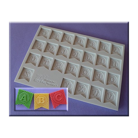 Abeceda na vlaječkách silikonová forma