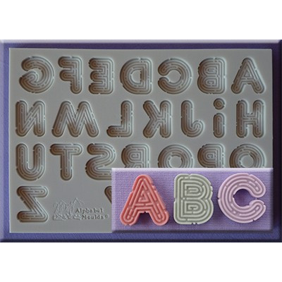 Neonová abeceda silikonová forma