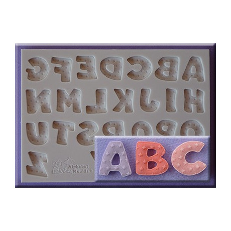 Abeceda s hvězdičkami silikonová forma