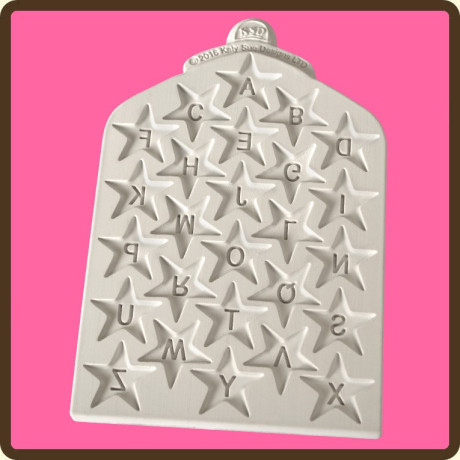 Abeceda ve hvězdách silikonová forma 