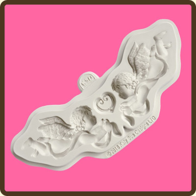Zdobení andílci  silikonová forma