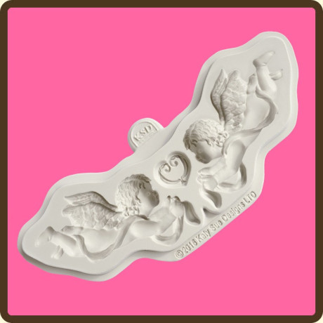 Zdobení andílci  silikonová forma