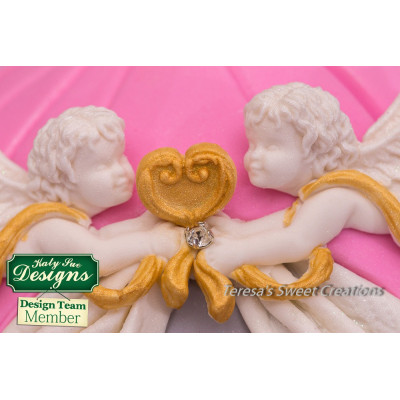 Zdobení andílci  silikonová forma