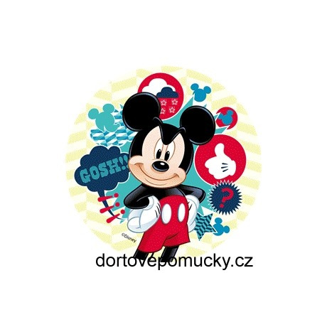 Disney pose 14,5 cm č.6 jedlý papírový terč